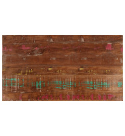 Dessus de table 120x50x3,8cm rectangulaire bois massif récupéré