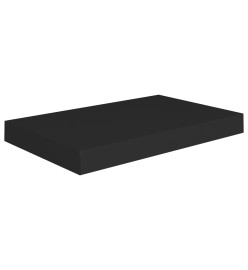 Étagères murales flottantes 2 pcs Noir 40x23x3,8 cm MDF