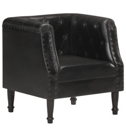 Fauteuil Noir Cuir véritable
