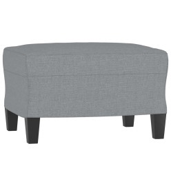 Ensemble de canapés 3 pcs avec coussins Gris clair Tissu