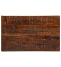 Dessus de table 60x40x2,5 cm rectangulaire bois massif récupéré