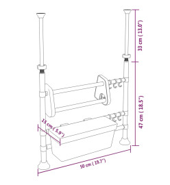 Organisateur de cuisine réglable Aluminium