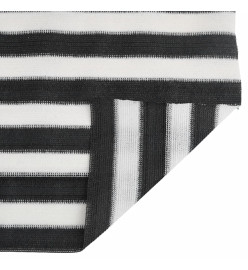 Filet brise-vue anthracite et blanc 1,8x10 m PEHD 150 g/m²