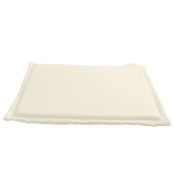 Coussins de siège de jardin lot de 2 crème 45x45x2 cm carré