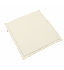 Coussins de siège de jardin lot de 6 crème 45x45x2 cm carré