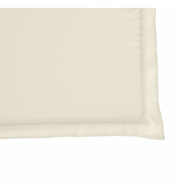 Coussins de siège de jardin lot de 6 crème 45x45x2 cm carré