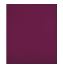 Draps-housses Jersey 2 pcs Bordeaux 180x200 cm Coton