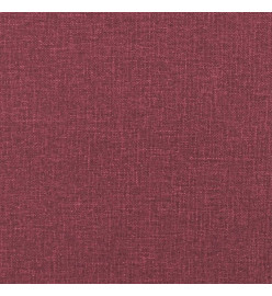 Ensemble de canapés 3 pcs rouge bordeaux tissu