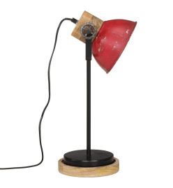 Lampe de bureau 25 W rouge délavé 17x17x50 cm E27