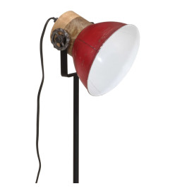 Lampe de bureau 25 W rouge délavé 17x17x50 cm E27