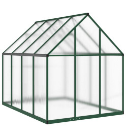 Serre avec cadre de base vert 224x169x195 cm aluminium