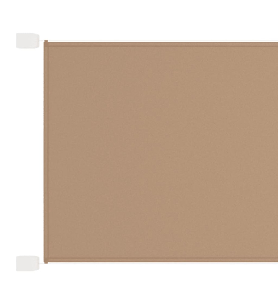 Auvent vertical Taupe 100x600 cm Tissu oxford