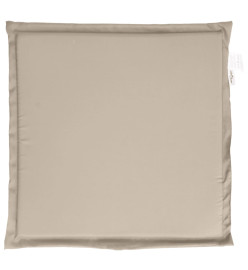 Coussins de siège de jardin lot de 4 taupe 45x45x2 cm carré