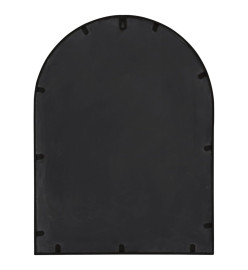 Miroir de jardin Noir 60x45 cm Fer pour utilisation extérieure