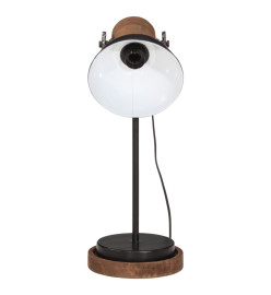 Lampe de bureau 25 W noir 17x17x50 cm E27