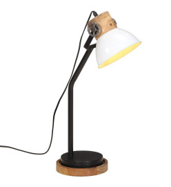 Lampe de bureau 25 W blanc 18x18x60 cm E27