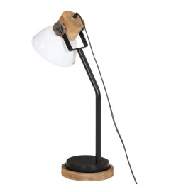 Lampe de bureau 25 W blanc 18x18x60 cm E27