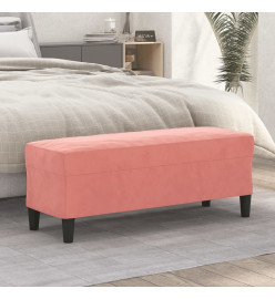 Banc Rose 100x35x41 cm Velours