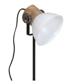 Lampe de bureau 25 W blanc 17x17x50 cm E27