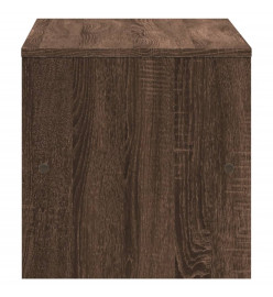 Meuble TV chêne marron 120x40x40 cm bois d'ingénierie