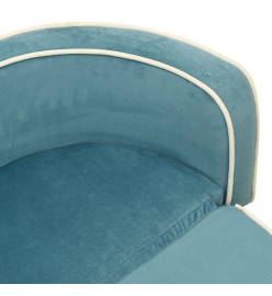 Canapé pliable pour chien Turquoise 73x67x26 cm Coussin lavable