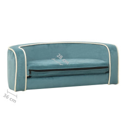 Canapé pliable pour chien Turquoise 73x67x26 cm Coussin lavable