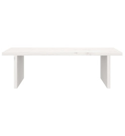 Support de moniteur Blanc 50x27x15 cm Bois de pin solide