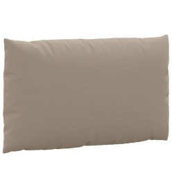 Coussins de palette lot de 2 taupe tissu oxford