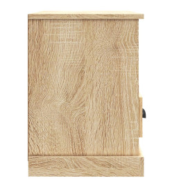 Meuble TV chêne sonoma 80x35x50 cm bois d'ingénierie