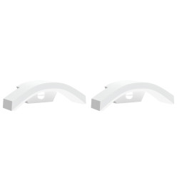 Appliques murales LED d'extérieur avec capteurs 2 pcs blanc