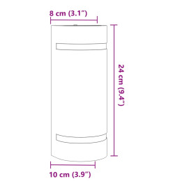 Applique murale d'extérieur aluminium moulé sous pression