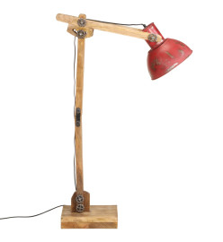 Lampadaire 25 W rouge délavé 33x25x130-150 cm E27