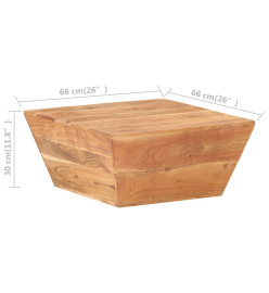 Table basse en forme de V 66x66x30 cm Bois d'acacia massif