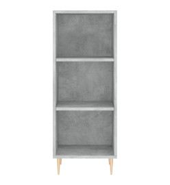 Buffet gris béton 34,5x32,5x90 cm bois d'ingénierie