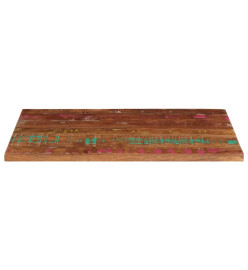 Dessus de table 120x50x2,5cm rectangulaire bois massif récupéré