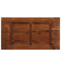 Dessus de table 120x50x2,5cm rectangulaire bois massif récupéré