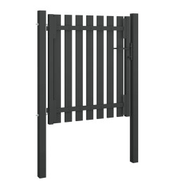 Portail de clôture de jardin Acier 1x1,25 m Anthracite