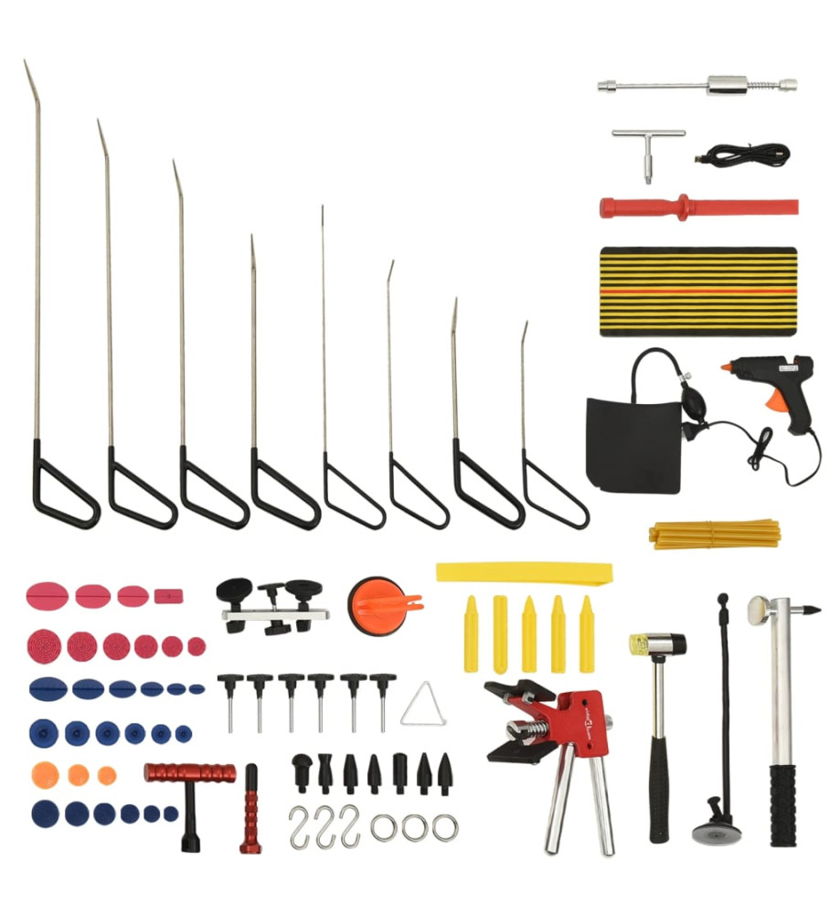 Kit d'outils de débosselage sans peinture 75 pcs