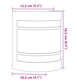 Applique murale d'extérieur noir acier inoxydable