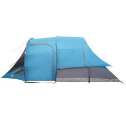 Tente de camping tunnel 4 personnes bleu imperméable