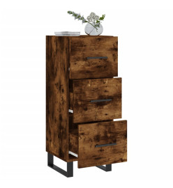 Buffet Chêne fumé 34,5x34x90 cm Bois d'ingénierie