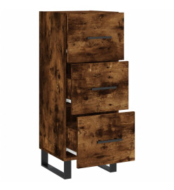 Buffet Chêne fumé 34,5x34x90 cm Bois d'ingénierie