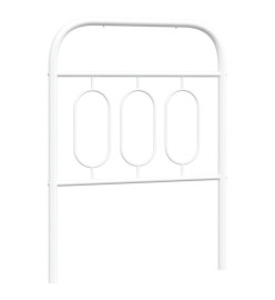 Tête de lit métal blanc 75 cm