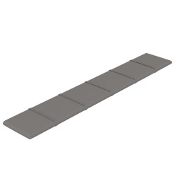 Panneaux muraux 12 pcs Gris clair 90x15 cm Tissu 1,62 m²