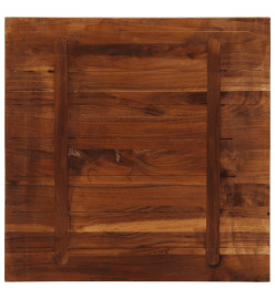 Dessus de table 70x70x1,5 cm carré bois massif de récupération