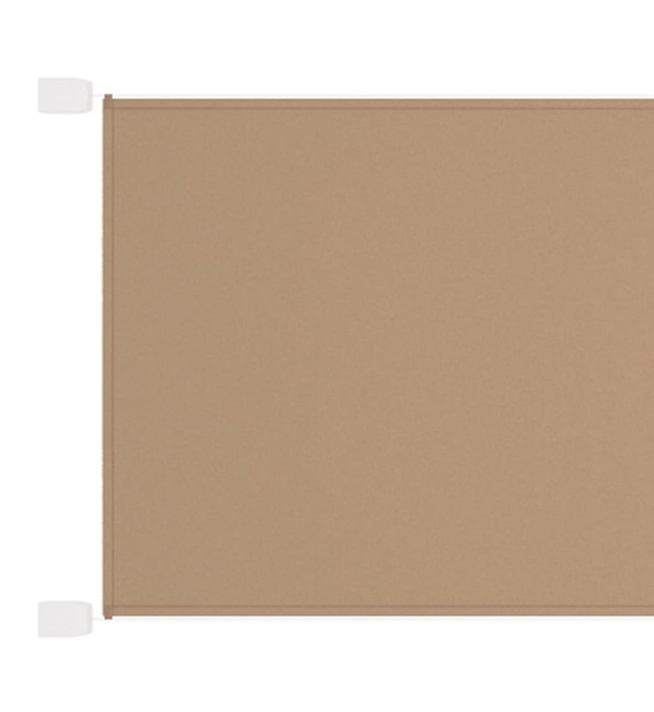 Auvent vertical Taupe 60x420 cm Tissu oxford