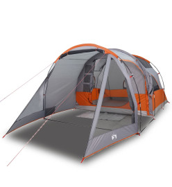 Tente de camping tunnel 4 personnes gris imperméable