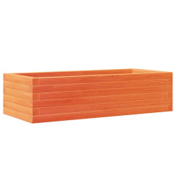 Jardinière cire marron 90x40x23 cm bois de pin massif