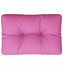 Coussin de palette rose 60x40x12 cm tissu