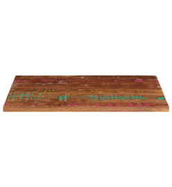 Dessus de table 100x70x2,5cm rectangulaire bois massif récupéré